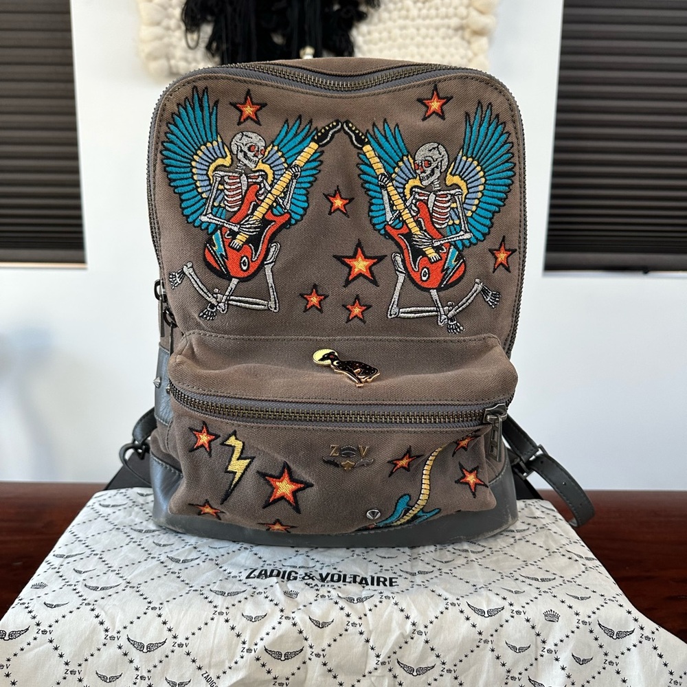 Zadig & Voltaire Arizona Embroidered Backpack